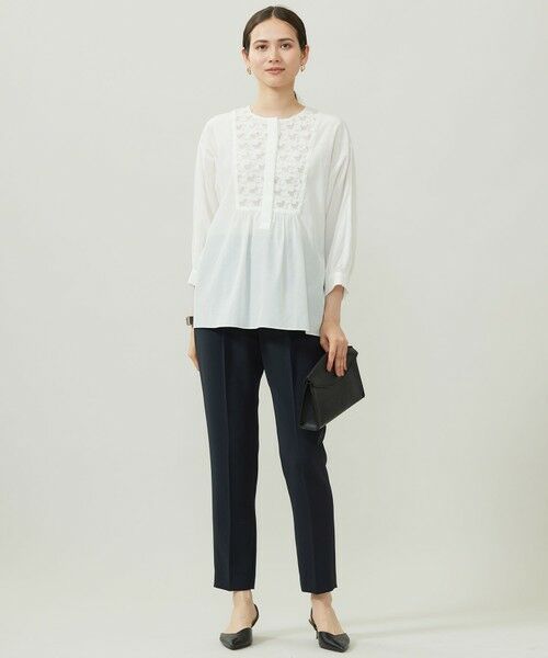 S size ONWARD(小さいサイズ) / エスサイズオンワード シャツ・ブラウス | シアージオメトリックジャカードプルオーバー ブラウス | 詳細1