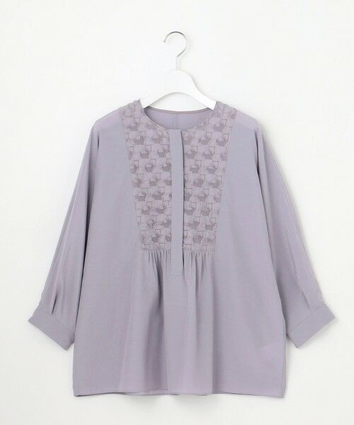 S size ONWARD(小さいサイズ) / エスサイズオンワード シャツ・ブラウス | シアージオメトリックジャカードプルオーバー ブラウス | 詳細8