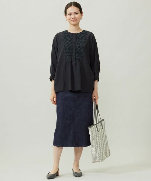 S size ONWARD(小さいサイズ) / エスサイズオンワード シャツ・ブラウス | シアージオメトリックジャカードプルオーバー ブラウス | 詳細9