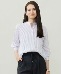S size ONWARD(小さいサイズ) / エスサイズオンワード シャツ・ブラウス | SOMELOSバンドカラー ブラウス