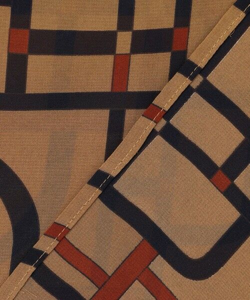 S size ONWARD(小さいサイズ) / エスサイズオンワード シャツ・ブラウス | ジオメトリックレトロプリント ブラウス | 詳細9