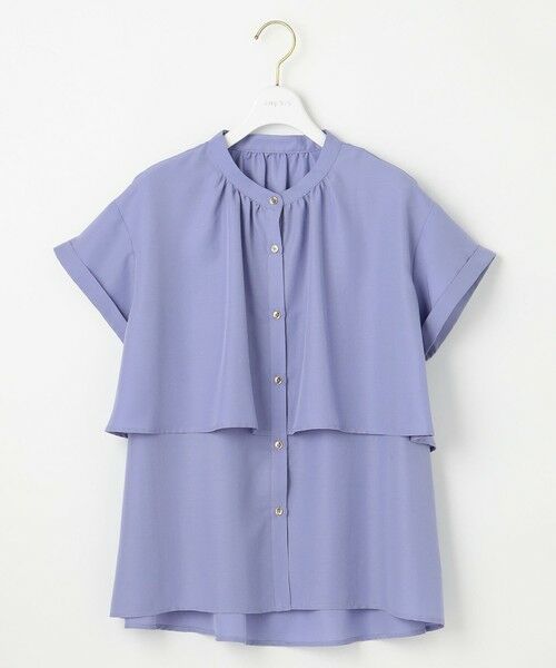 S size ONWARD(小さいサイズ) / エスサイズオンワード シャツ・ブラウス | 【洗える】バンドカラーレイヤード ブラウス | 詳細13