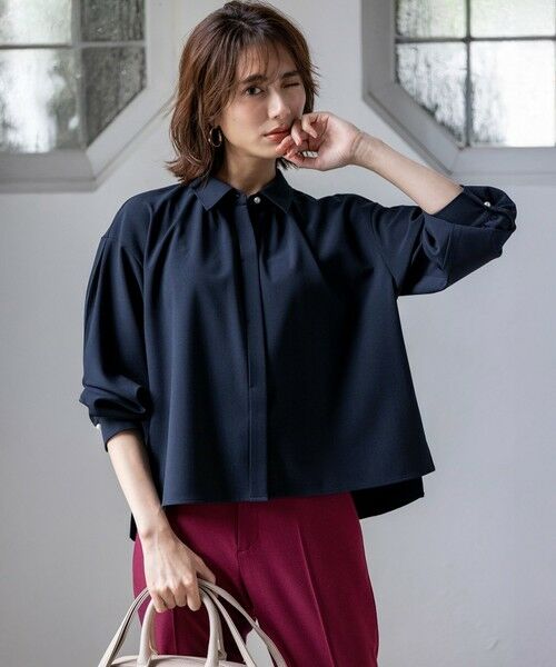 S size ONWARD(小さいサイズ) / エスサイズオンワード シャツ・ブラウス | 【UVカット・アンチピリング・洗える】ウーステッドエステル シャツ | 詳細9