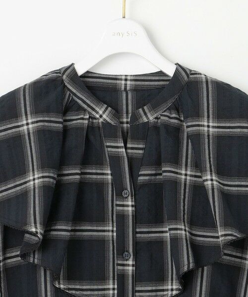 S size ONWARD(小さいサイズ) / エスサイズオンワード シャツ・ブラウス | 【洗える】サッカーチェック ブラウス | 詳細7
