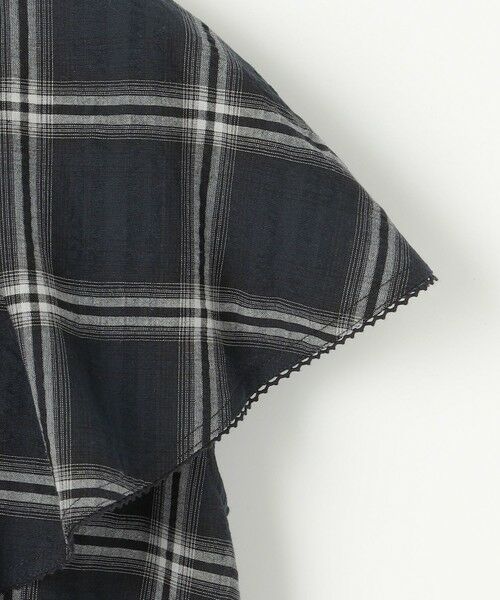 S size ONWARD(小さいサイズ) / エスサイズオンワード シャツ・ブラウス | 【洗える】サッカーチェック ブラウス | 詳細8