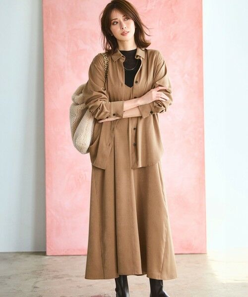 S size ONWARD(小さいサイズ) / エスサイズオンワード シャツ・ブラウス | 【見上愛さん着用/Oggi10月号掲載/洗える】スエーディーサテン シャツ | 詳細12