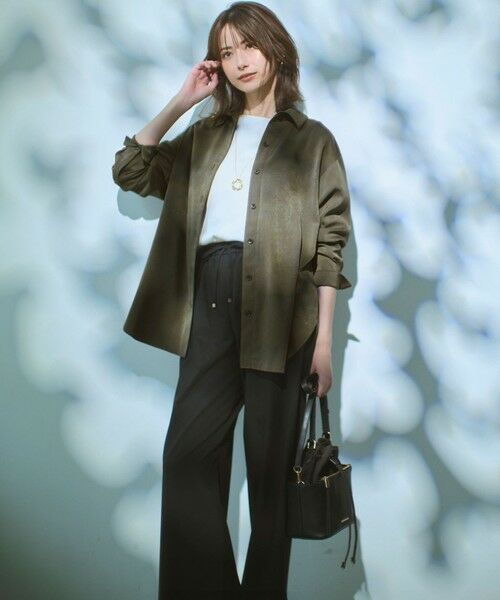 S size ONWARD(小さいサイズ) / エスサイズオンワード シャツ・ブラウス | 【見上愛さん着用/Oggi10月号掲載/洗える】スエーディーサテン シャツ | 詳細23