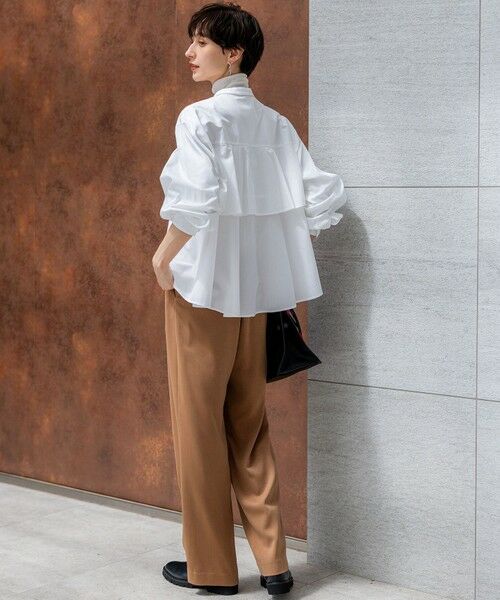 S size ONWARD(小さいサイズ) / エスサイズオンワード シャツ・ブラウス | 【洗える】CANCLINI ティアードフリル ブラウス | 詳細2