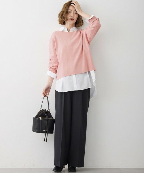 S size ONWARD(小さいサイズ) / エスサイズオンワード シャツ・ブラウス | 【見上愛さん着用/洗える】CANCLINI ハーフスリーブ シャツ | 詳細10