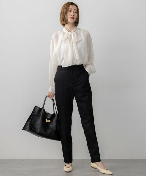 S size ONWARD(小さいサイズ) / エスサイズオンワード シャツ・ブラウス | 【見上愛さん着用/洗える】シアービエラ ボウタイ ブラウス | 詳細4