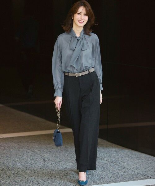 S size ONWARD(小さいサイズ) / エスサイズオンワード シャツ・ブラウス | 【見上愛さん着用/洗える】シアービエラ ボウタイ ブラウス | 詳細15