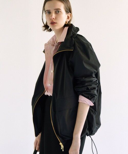 S size ONWARD(小さいサイズ) / エスサイズオンワード ブルゾン | 【撥水加工】ソフトメモリータフタ スタンドネック ブルゾン | 詳細2