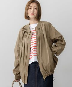 S size ONWARD(小さいサイズ) / エスサイズオンワード ブルゾン | 【撥水加工】ソフトメモリータフタ ミドル丈 ブルゾン