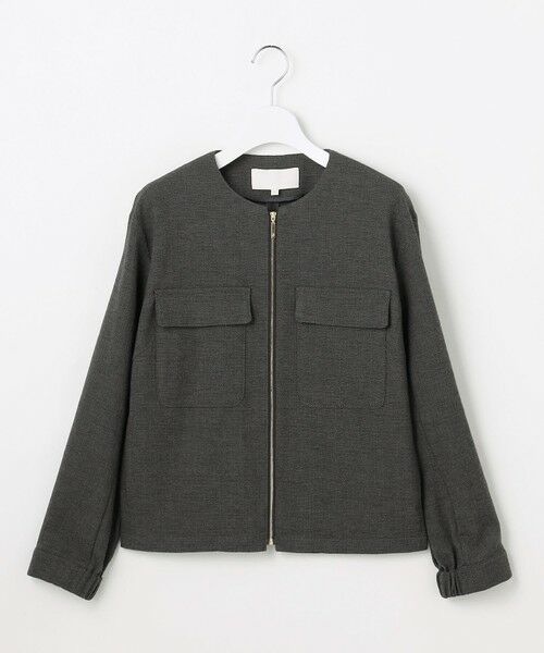 S size ONWARD(小さいサイズ) / エスサイズオンワード ブルゾン | ライトブッチャーノーカラー ブルゾン | 詳細4