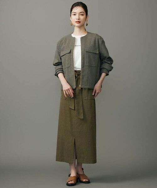 S size ONWARD(小さいサイズ) / エスサイズオンワード ブルゾン | ライトブッチャーノーカラー ブルゾン | 詳細15