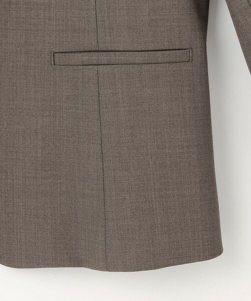 S size ONWARD(小さいサイズ) / エスサイズオンワード ノーカラージャケット | 【WEB限定・UVカット・アンチピリング】ウーステッドエステル クルーネック ジャケット | 詳細11