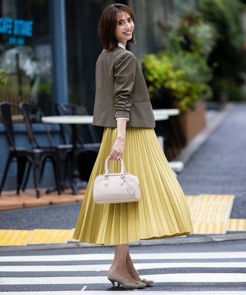 S size ONWARD(小さいサイズ) / エスサイズオンワード ノーカラージャケット | 【WEB限定・UVカット・アンチピリング】ウーステッドエステル クルーネック ジャケット | 詳細5