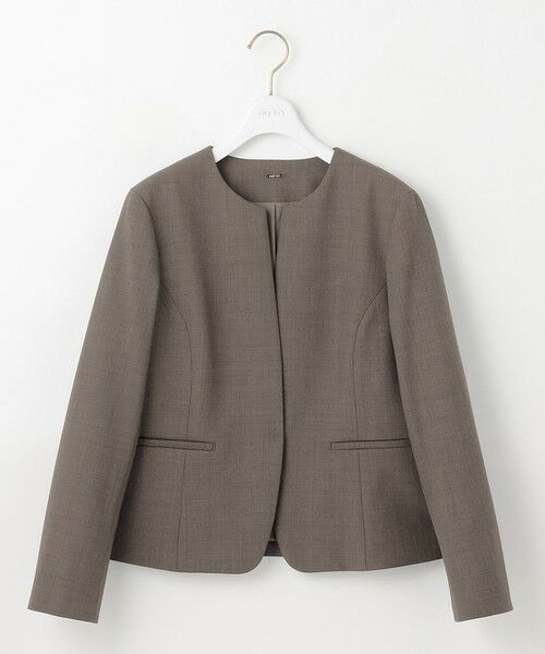 S size ONWARD(小さいサイズ) / エスサイズオンワード ノーカラージャケット | 【WEB限定】ウーステッドエステル クルーネック ジャケット | 詳細6