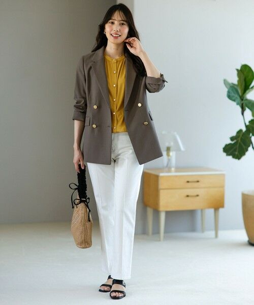 S size ONWARD(小さいサイズ) / エスサイズオンワード テーラードジャケット | 【UVカット・アンチピリング・洗える】ウーステッドエステル テーラードジャケット | 詳細4