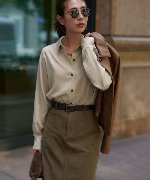 S size ONWARD(小さいサイズ) / エスサイズオンワード その他アウター | ラムレザー ステンカラー ジャケット | 詳細6