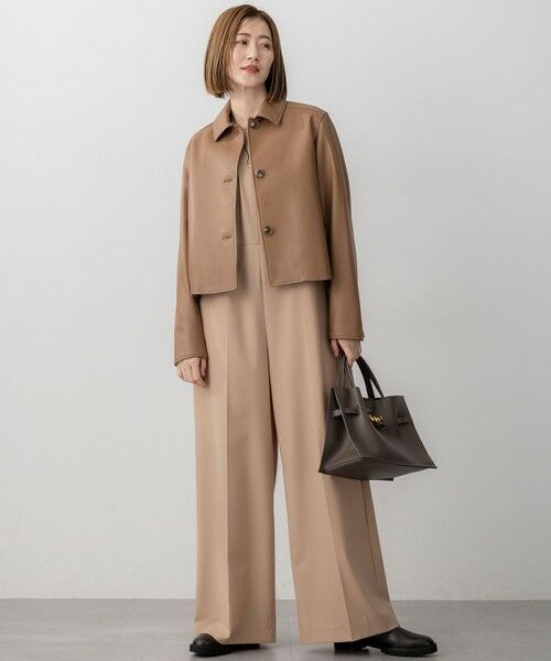 S size ONWARD(小さいサイズ) / エスサイズオンワード その他アウター | ラムレザー ステンカラー ジャケット | 詳細8