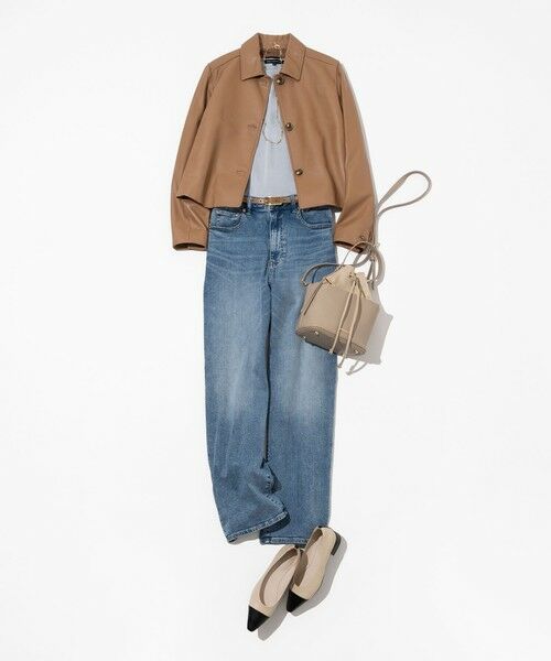 S size ONWARD(小さいサイズ) / エスサイズオンワード その他アウター | ラムレザー ステンカラー ジャケット | 詳細9