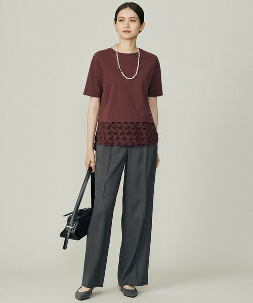 S size ONWARD(小さいサイズ) / エスサイズオンワード カットソー | 【カタログ掲載】ジャカードコンビジャージー カットソー | 詳細6