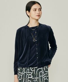 S size ONWARD(小さいサイズ) / エスサイズオンワード カーディガン・ボレロ | シアーベロア カーディガン