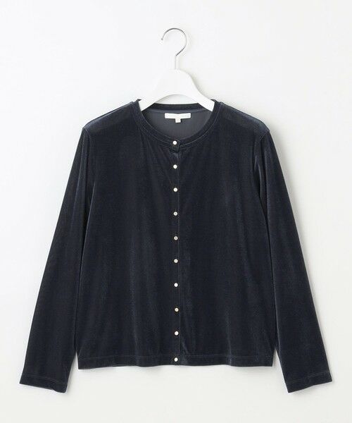 S size ONWARD(小さいサイズ) / エスサイズオンワード カーディガン・ボレロ | シアーベロア カーディガン | 詳細13