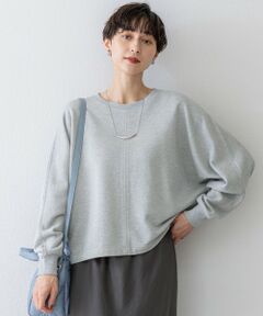 S size ONWARD(小さいサイズ) / エスサイズオンワード カットソー | 【洗える】シャイニーコットンテリー ドルマン スウェット