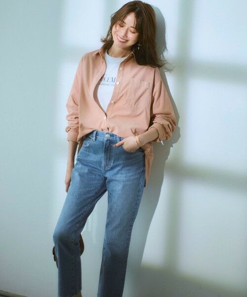 S size ONWARD(小さいサイズ) / エスサイズオンワード カットソー | 【洗える】ロゴプリント コットン Tシャツ | 詳細3