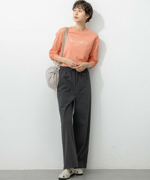 S size ONWARD(小さいサイズ) / エスサイズオンワード カットソー | 【洗える】ロゴプリント コットン Tシャツ | 詳細6