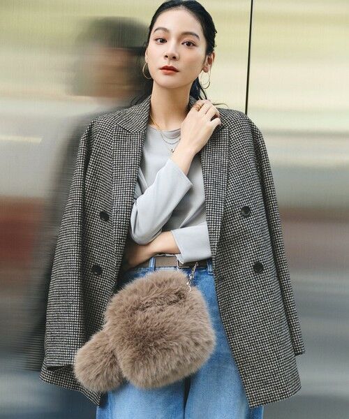 S size ONWARD(小さいサイズ) / エスサイズオンワード カットソー | 【洗える】サテン ロングスリーブ Tシャツ | 詳細28