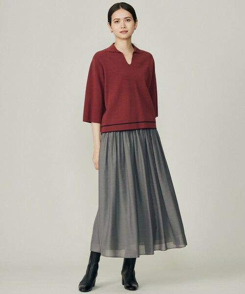 S size ONWARD(小さいサイズ) / エスサイズオンワード ニット・セーター | レーヨンストレッチスキッパー ニット | 詳細1