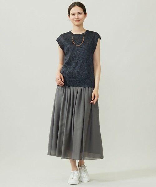 S size ONWARD(小さいサイズ) / エスサイズオンワード ニット・セーター | 【カタログ掲載】カラーミックスラメスリーブレス ニット | 詳細10