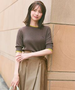 S size ONWARD(小さいサイズ) / エスサイズオンワード ニット・セーター | 【UVカット・洗える】ケーブルニット プルオーバー