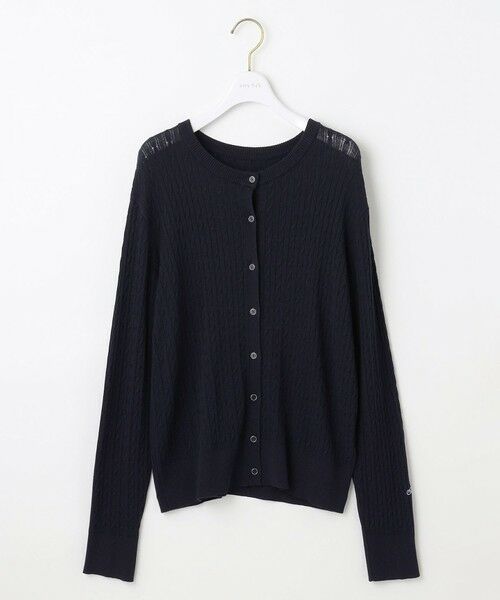 S size ONWARD(小さいサイズ) / エスサイズオンワード カーディガン・ボレロ | 【UVカット・洗える】ケーブルニット カーディガン | 詳細6