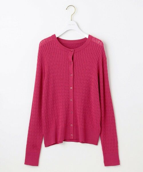 S size ONWARD(小さいサイズ) / エスサイズオンワード カーディガン・ボレロ | 【UVカット・洗える】ケーブルニット カーディガン | 詳細12