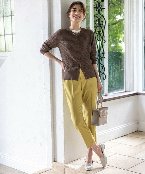 S size ONWARD(小さいサイズ) / エスサイズオンワード カーディガン・ボレロ | 【UVカット・洗える】ケーブルニット カーディガン | 詳細14