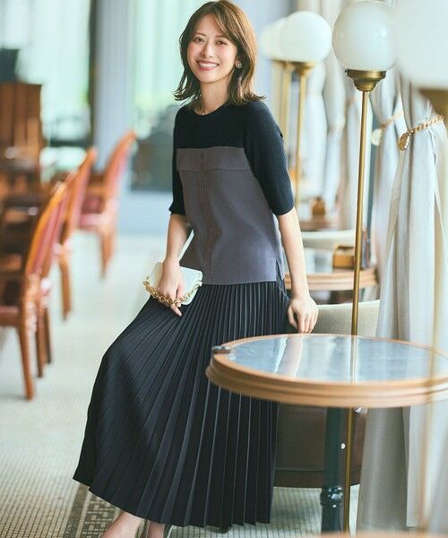 S size ONWARD(小さいサイズ) / エスサイズオンワード ニット・セーター | 【洗える・UVカット】ビスチェ風 ニット | 詳細1