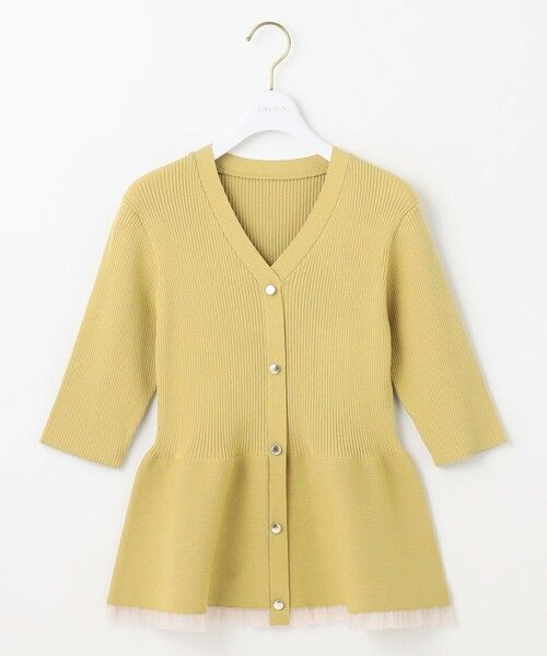 S size ONWARD(小さいサイズ) / エスサイズオンワード ニット・セーター | 【洗える】シアーフリルペプラム ニット | 詳細15