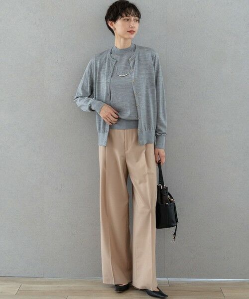 S size ONWARD(小さいサイズ) / エスサイズオンワード カーディガン・ボレロ | 【洗える】サステナブルウール ベーシック カーディガン | 詳細2