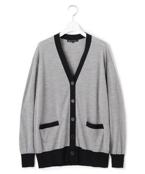 S size ONWARD(小さいサイズ) / エスサイズオンワード カーディガン・ボレロ | 【洗える】サステナブルウール Vネック バイカラー カーディガン | 詳細4