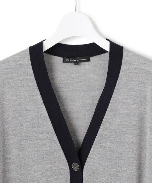 S size ONWARD(小さいサイズ) / エスサイズオンワード カーディガン・ボレロ | 【洗える】サステナブルウール Vネック バイカラー カーディガン | 詳細6
