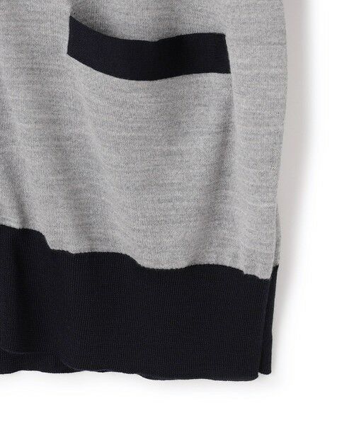 S size ONWARD(小さいサイズ) / エスサイズオンワード カーディガン・ボレロ | 【洗える】サステナブルウール Vネック バイカラー カーディガン | 詳細8