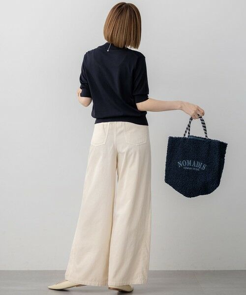 S size ONWARD(小さいサイズ) / エスサイズオンワード ニット・セーター | 【洗える】サステナブルウール モックネック 5分袖 ニット | 詳細5