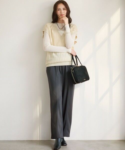 S size ONWARD(小さいサイズ) / エスサイズオンワード ニット・セーター | 【洗える】シアーリブハイネック ニット | 詳細5