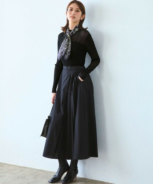 S size ONWARD(小さいサイズ) / エスサイズオンワード ニット・セーター | 【洗える】シアーリブハイネック ニット | 詳細13