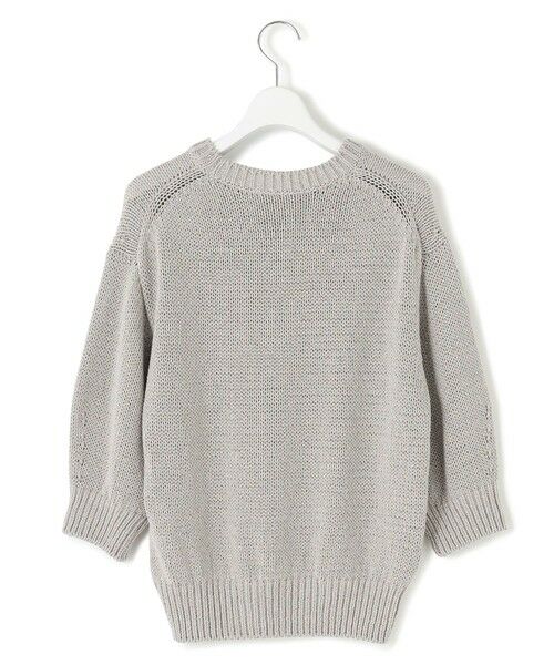 S size ONWARD(小さいサイズ) / エスサイズオンワード ニット・セーター | 【洗える】ルレックスバルキー5分袖 ラメ ニット | 詳細10