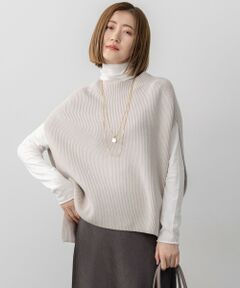 S size ONWARD(小さいサイズ) / エスサイズオンワード ベスト | 【洗える】コットンリリー モックネックニットベスト
